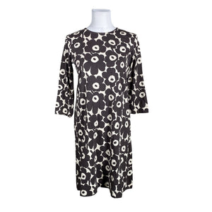 Naisten Marimekko - Trikoomekko, koko 36 - Ruskea (1)