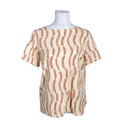 Naisten Puuvillatehdas - T-paita, koko 40 - Beige ()