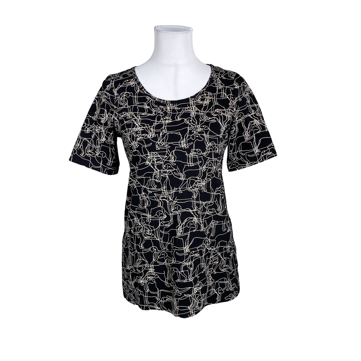 Naisten Marimekko - T-paita, koko 38 - Musta (1)