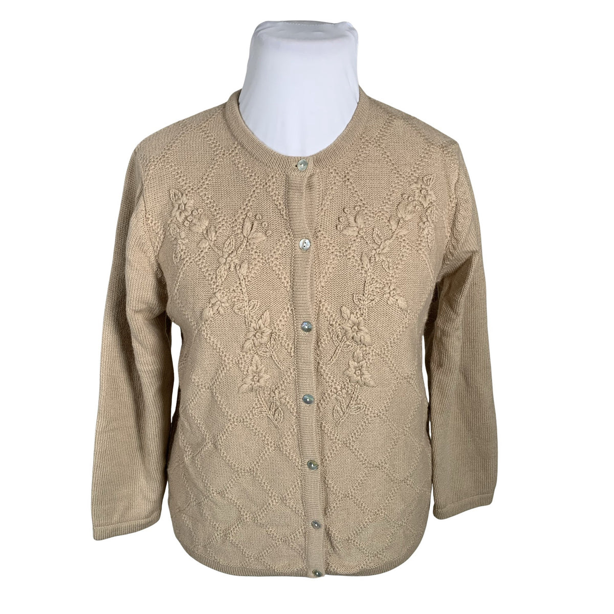 Naisten Atelier Creation - Neuletakki, koko 42 - Beige (1)