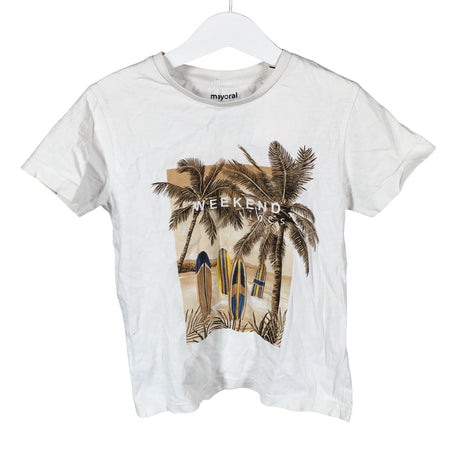 Unisex Mayoral - T-paita, koko 122 - 128 - Valkoinen ()