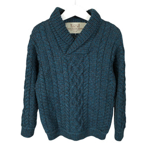 Unisex Aran Sweater Market - Neulepaita, koko 116 - 122 - Sininen (1)