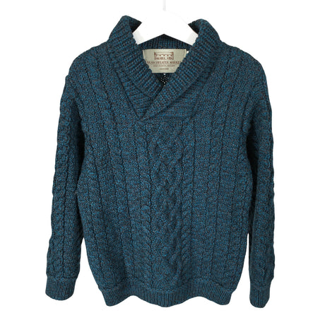 Unisex Aran Sweater Market - Neulepaita, koko 116 - 122 - Sininen ()