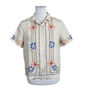 Naisten Levi's - Lyhythihainen pusero, koko 34 - Beige (1)