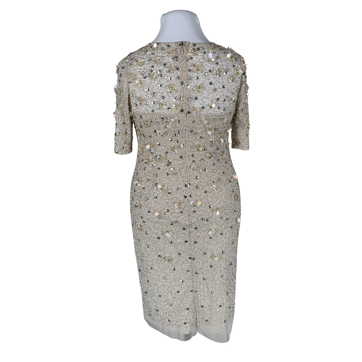 Naisten Adrianna Papell - Juhlamekko, koko 42 - Beige (2)