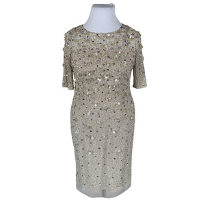 Naisten Adrianna Papell - Juhlamekko, koko 42 - Beige (1)