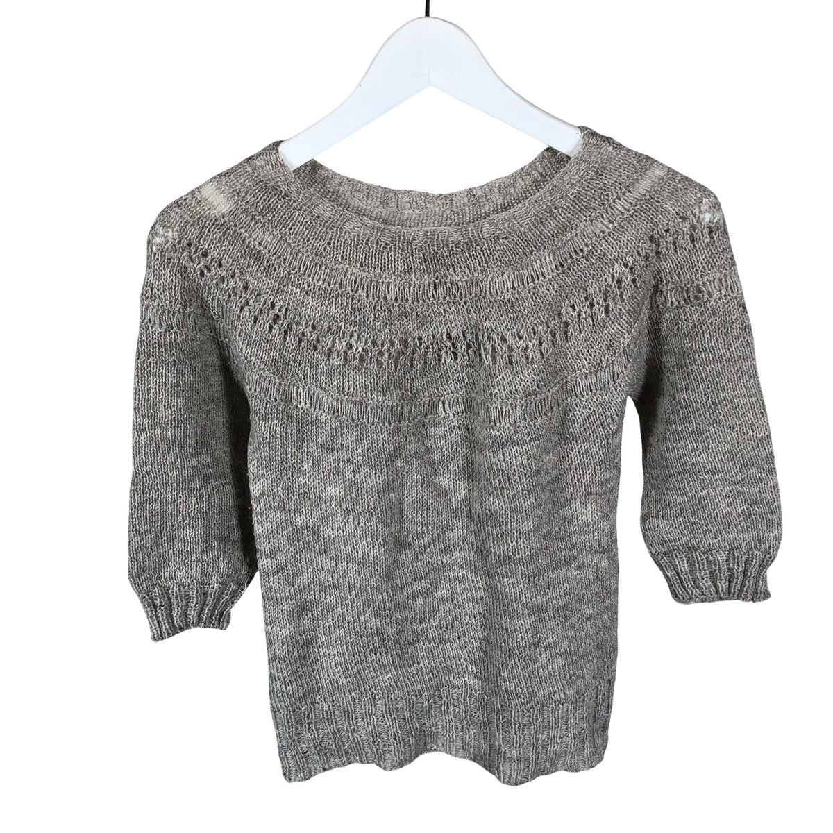 Tyttöjen Handmade - Neulepaita, koko 152 - 158 - Harmaa (1)