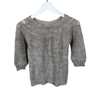 Tyttöjen Handmade - Neulepaita, koko 152 - 158 - Harmaa (1)