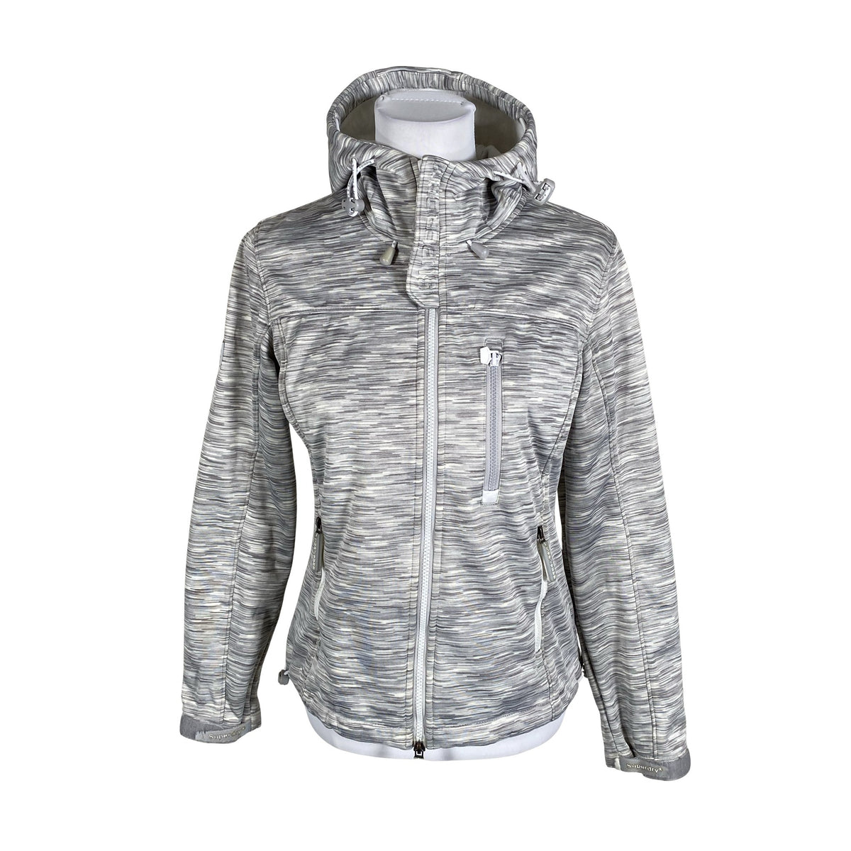 Naisten Superdry - Fleecetakki, koko 36 - Harmaa (1)