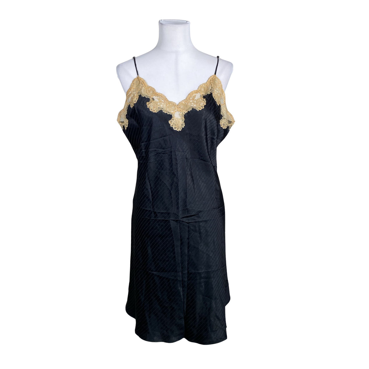 Naisten Stockmann Silk - Yöpaita, koko 38 - Musta (1)