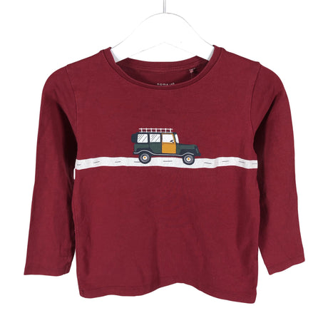 Unisex Name It - Trikoopaita, koko 92 - 98 - Viininpunainen ()