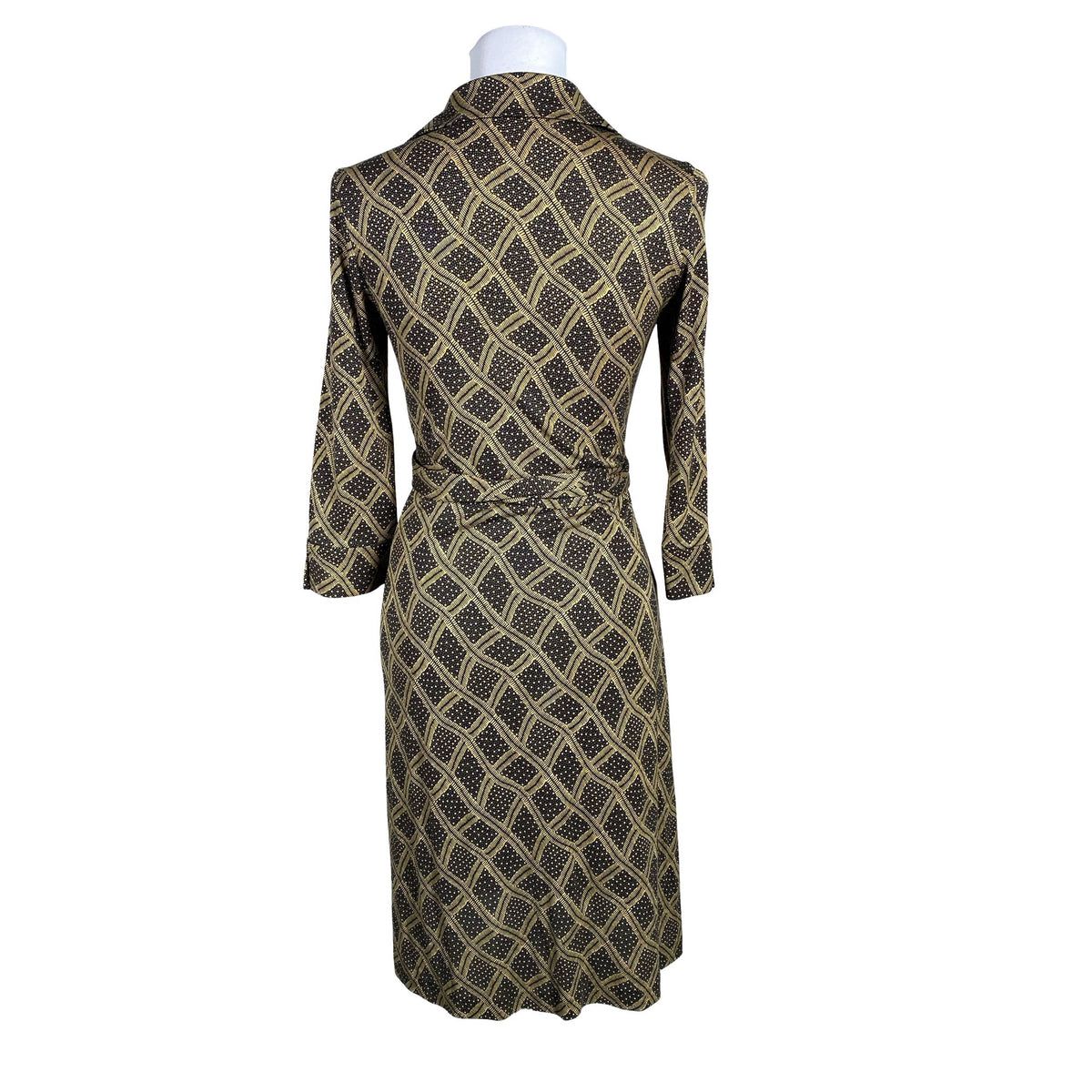 Naisten Diane von Furstenberg - Trikoomekko, koko 36 - Ruskea (3)