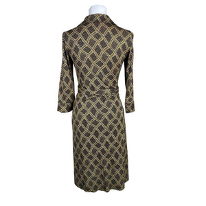 Naisten Diane von Furstenberg - Trikoomekko, koko 36 - Ruskea (3)