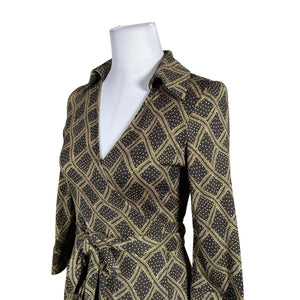 Naisten Diane von Furstenberg - Trikoomekko, koko 36 - Ruskea (2)
