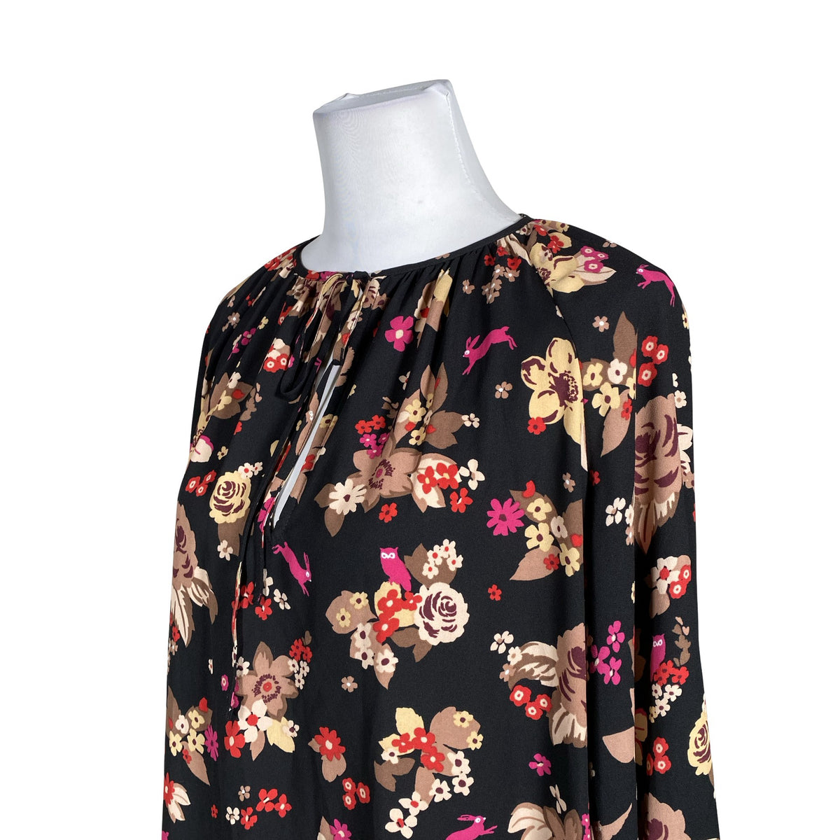 Naisten Kate Spade - Sifonkimekko, koko 40 - Musta (2)