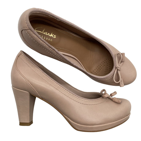 Naisten Clarks - Korkokengät, koko 35 - Beige ()