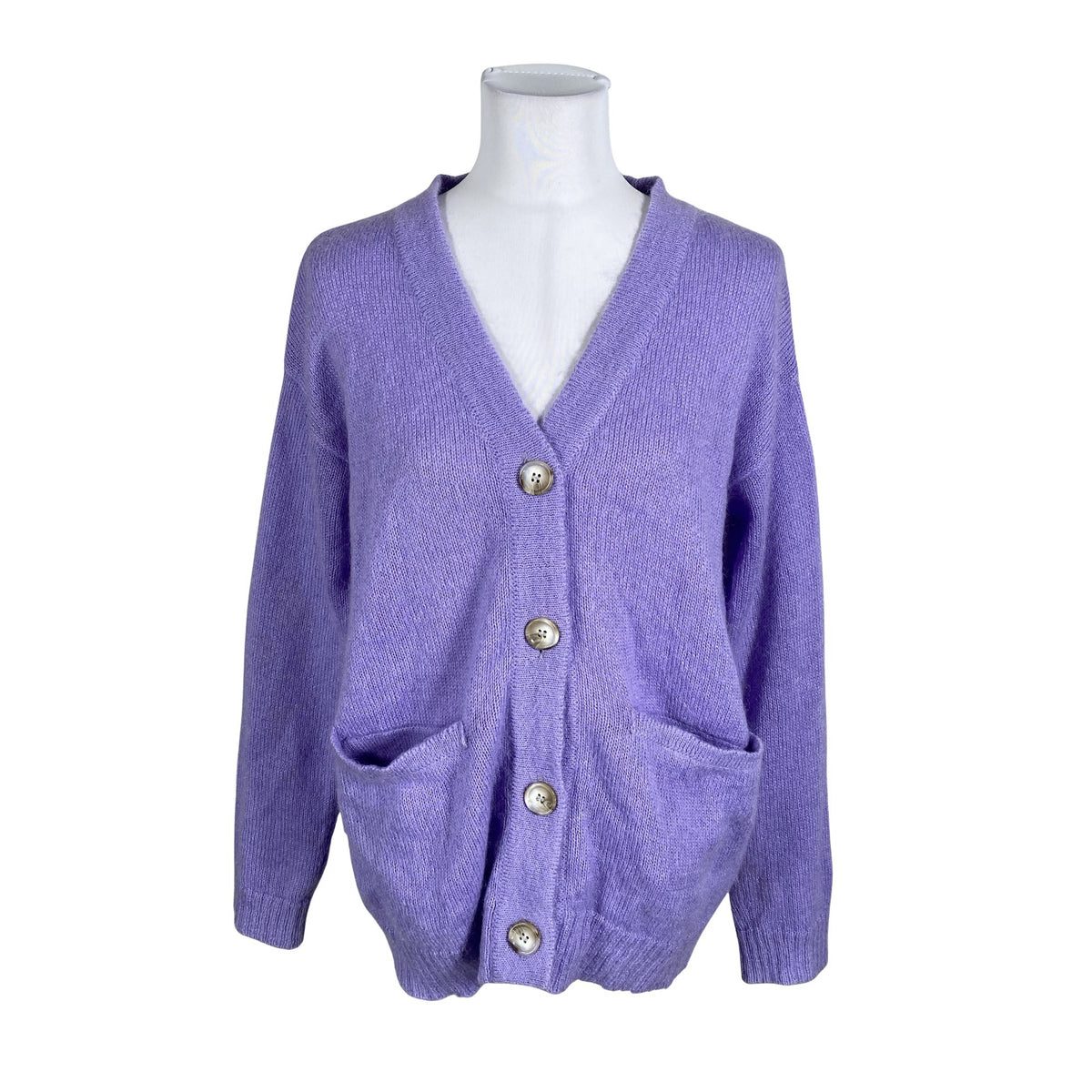 Naisten Aarikka - Neuletakki, koko 36 - Violetti (1)