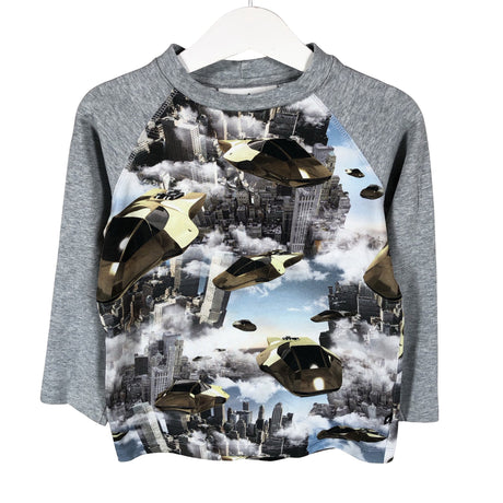Unisex Molo Kids - Trikoopaita, koko 98 - 104 - Harmaa ()