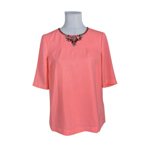 Naisten Ted Baker - Lyhythihainen pusero, koko 40 - Pinkki (1)
