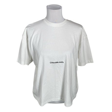 Naisten Calvin Klein Jeans - T-paita, koko 40 - Valkoinen ()