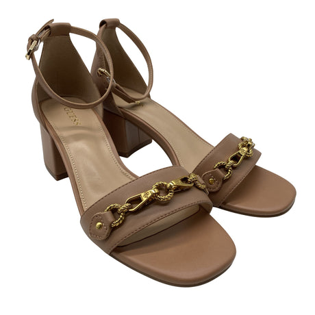 Naisten Guess - Korolliset sandaalit, koko 37 - Beige (2)