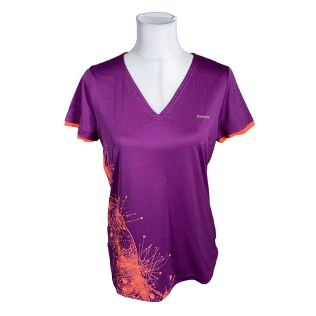 Naisten Reebok - Urheilupaita, lyhyet hihat, koko 40 - Violetti ()