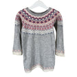 Tyttöjen Lindex - Neulemekko, koko 98 - 104 - Harmaa ()