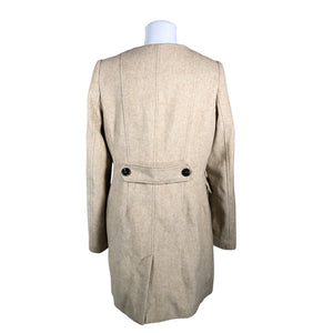 Naisten Esprit - Villakangastakki, koko 40 - Beige (2)