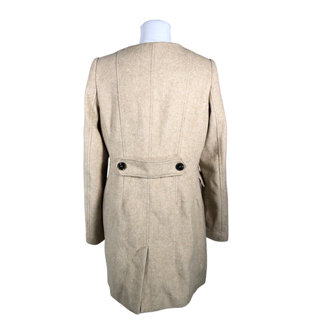 Naisten Esprit - Villakangastakki, koko 40 - Beige (2)