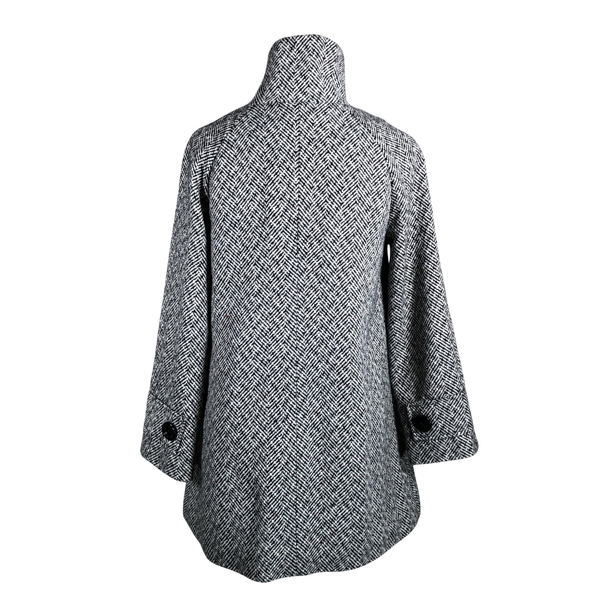 Naisten Trendy Line - Villakangastakki, koko 38 - Musta (2)