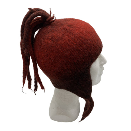 Unisex Handmade - Talvihattu, koko 58 - 60 cm - Punainen (2)