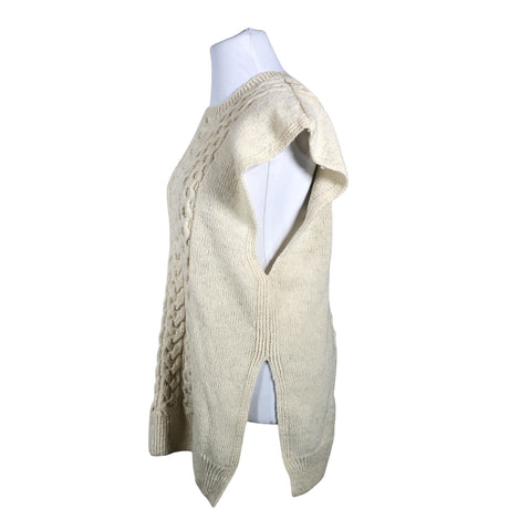 Naisten Handmade - Neuleliivi, koko 42 - Luonnonvalkoinen (2)