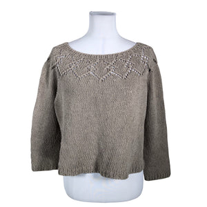Naisten Handmade - Neulepaita, koko 36 - Harmaa (1)