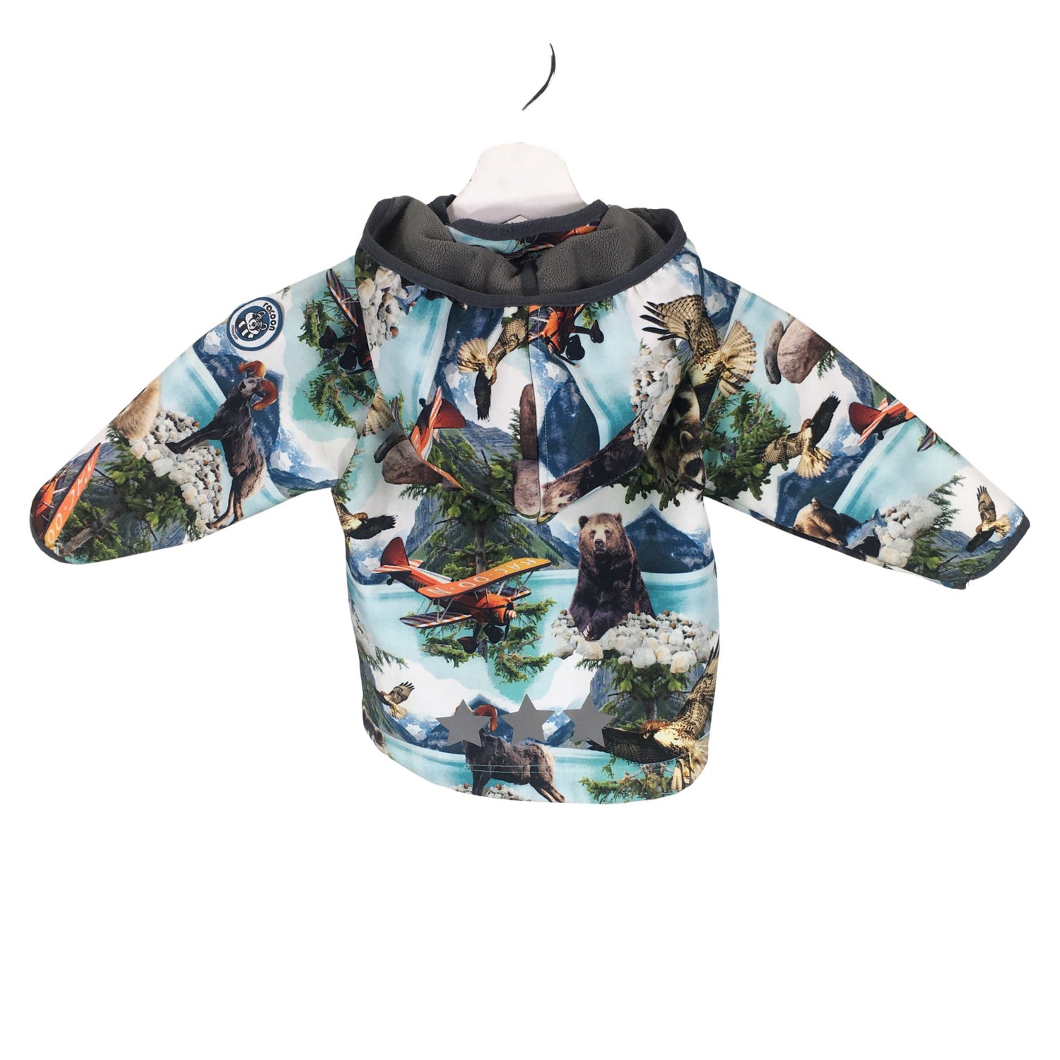  Välikausitakki  Softshell-takki, koko 68 - 74  Racoon 