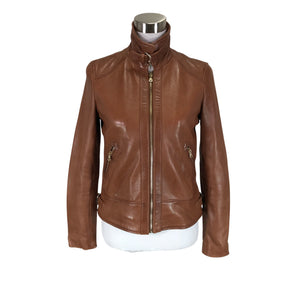 Unisex Massimo Dutti - Nahkatakki, koko 36 -  (1)