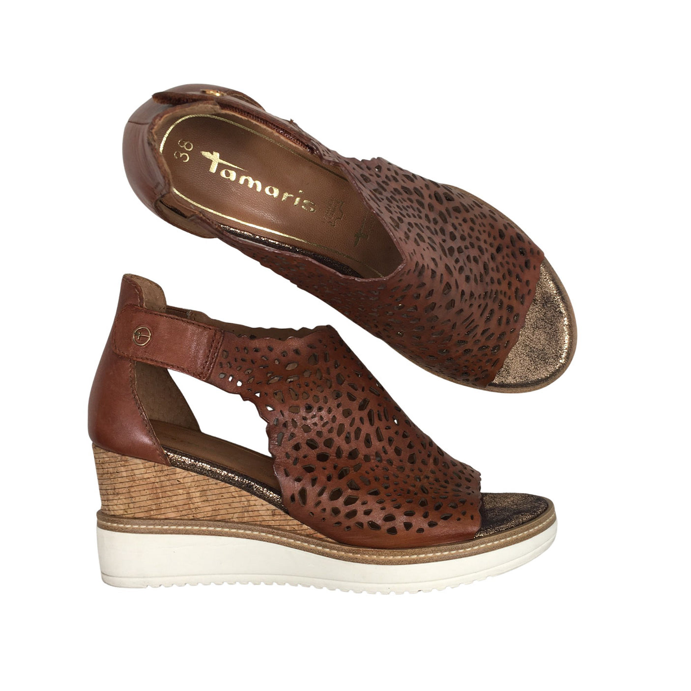 Unisex Tamaris - Kiilakorkosandaalit, koko 38 -  (1)