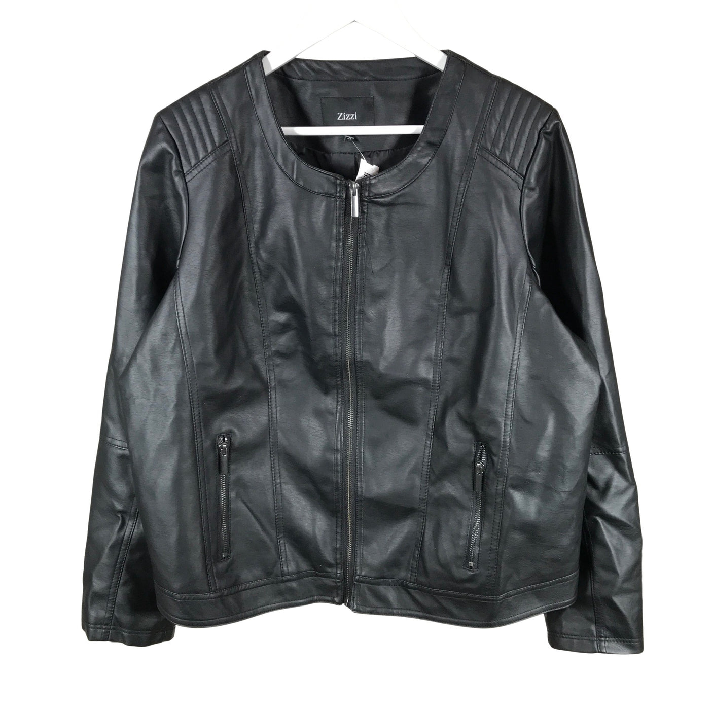 Unisex Zizzi - Nahkatakki, koko 48 -  (1)
