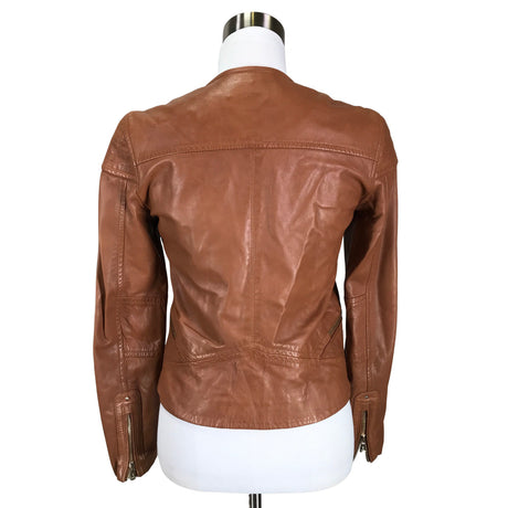 Unisex Massimo Dutti - Nahkatakki, koko 36 -  (2)