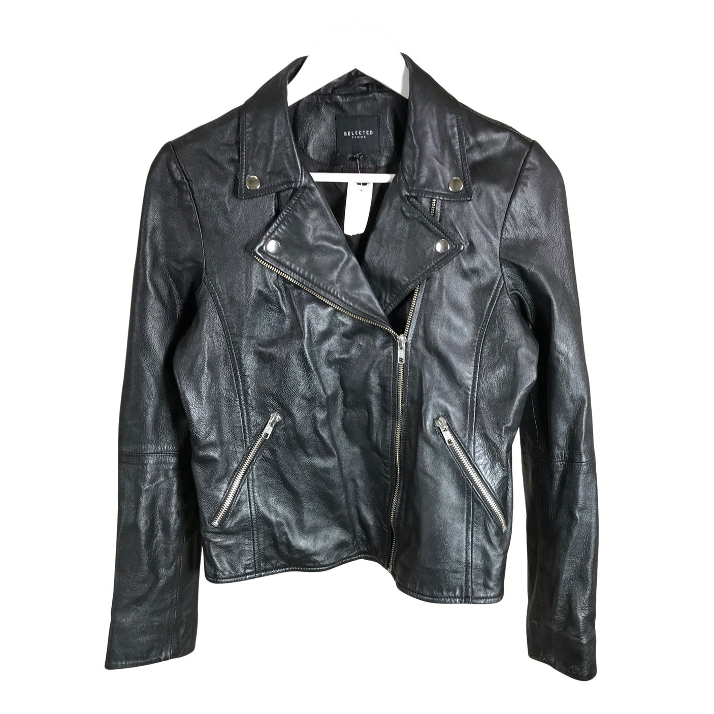 Unisex Selected - Nahkatakki, koko 38 -  (1)