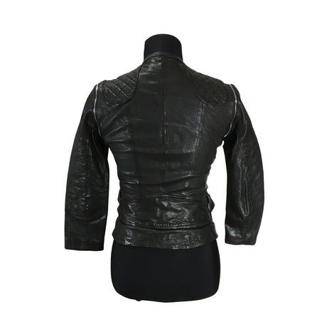 Unisex Karen Millen - Nahkatakki, koko 34 -  (2)