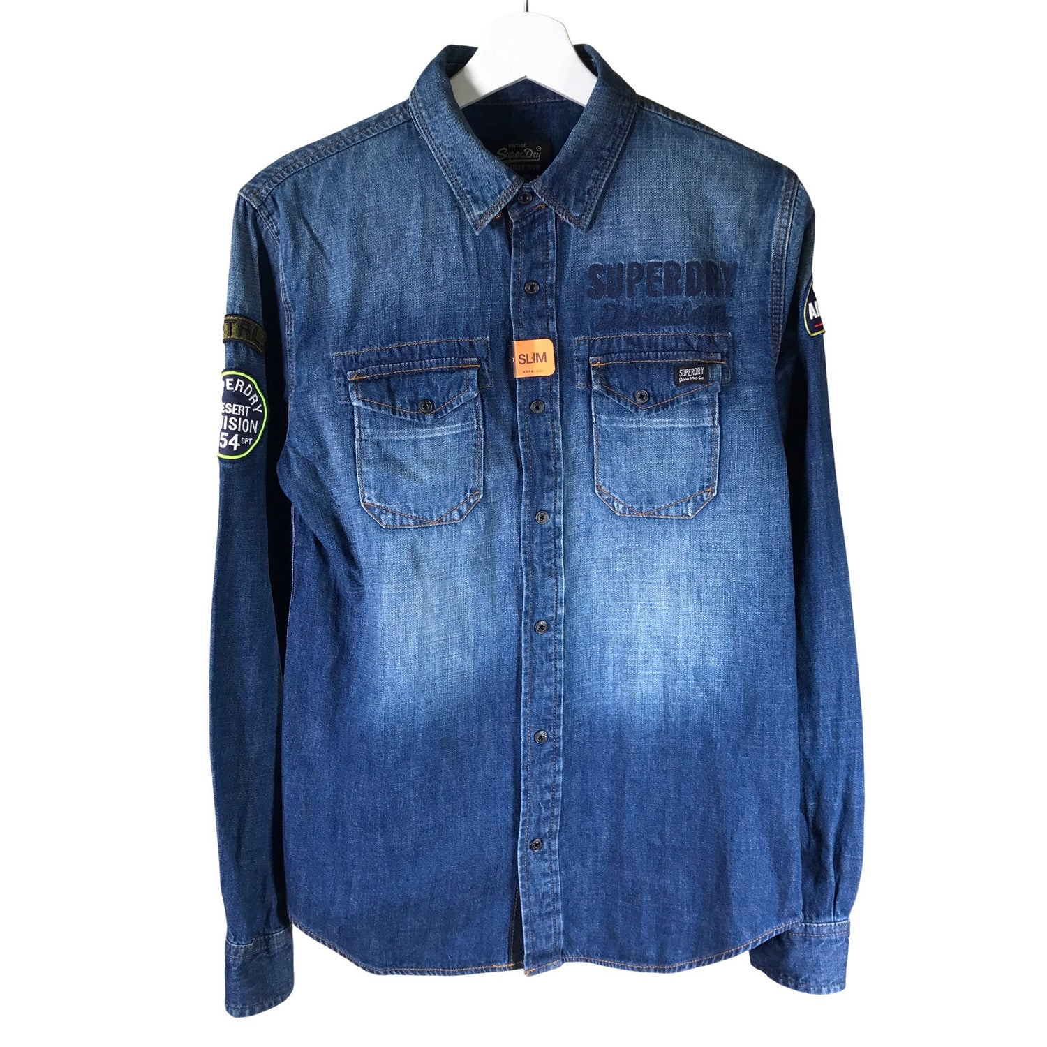  Kauluspaita  Farkkupaita, koko S  Superdry 