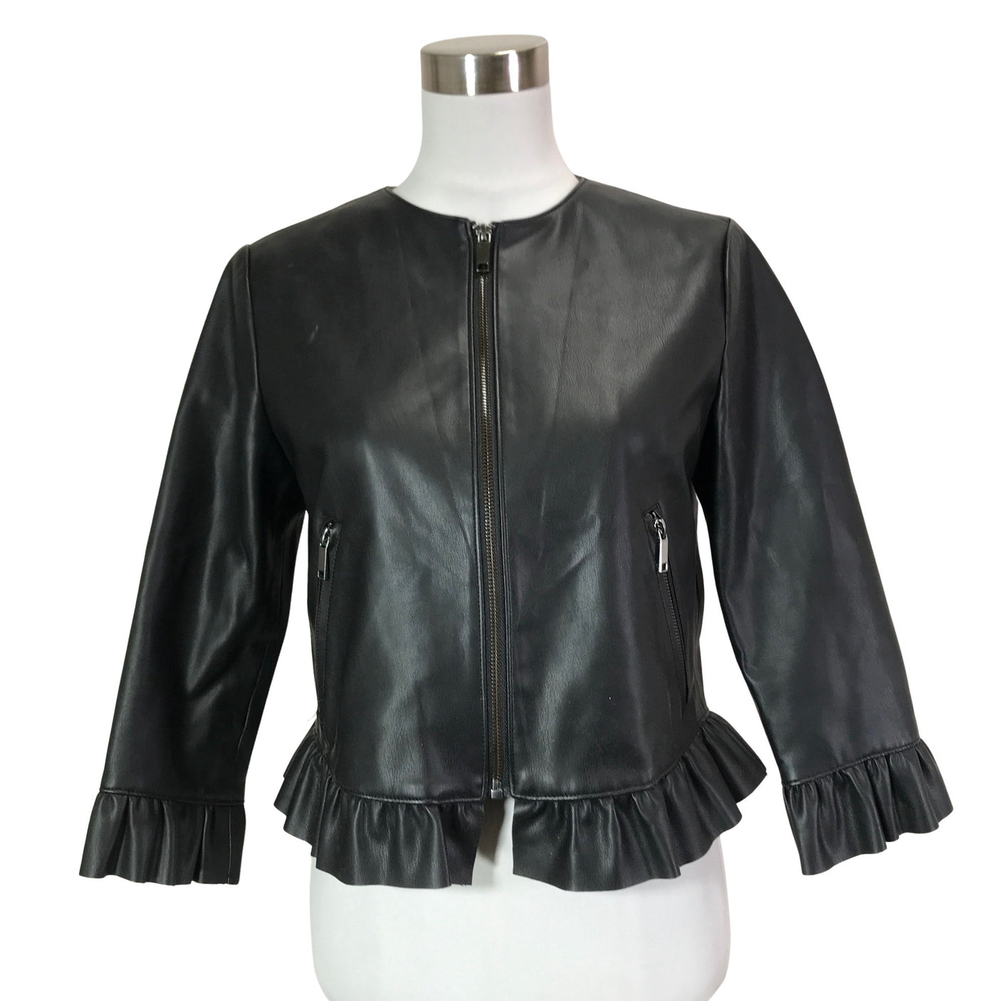 Unisex Zara - Nahkatakki, koko 40 -  (1)