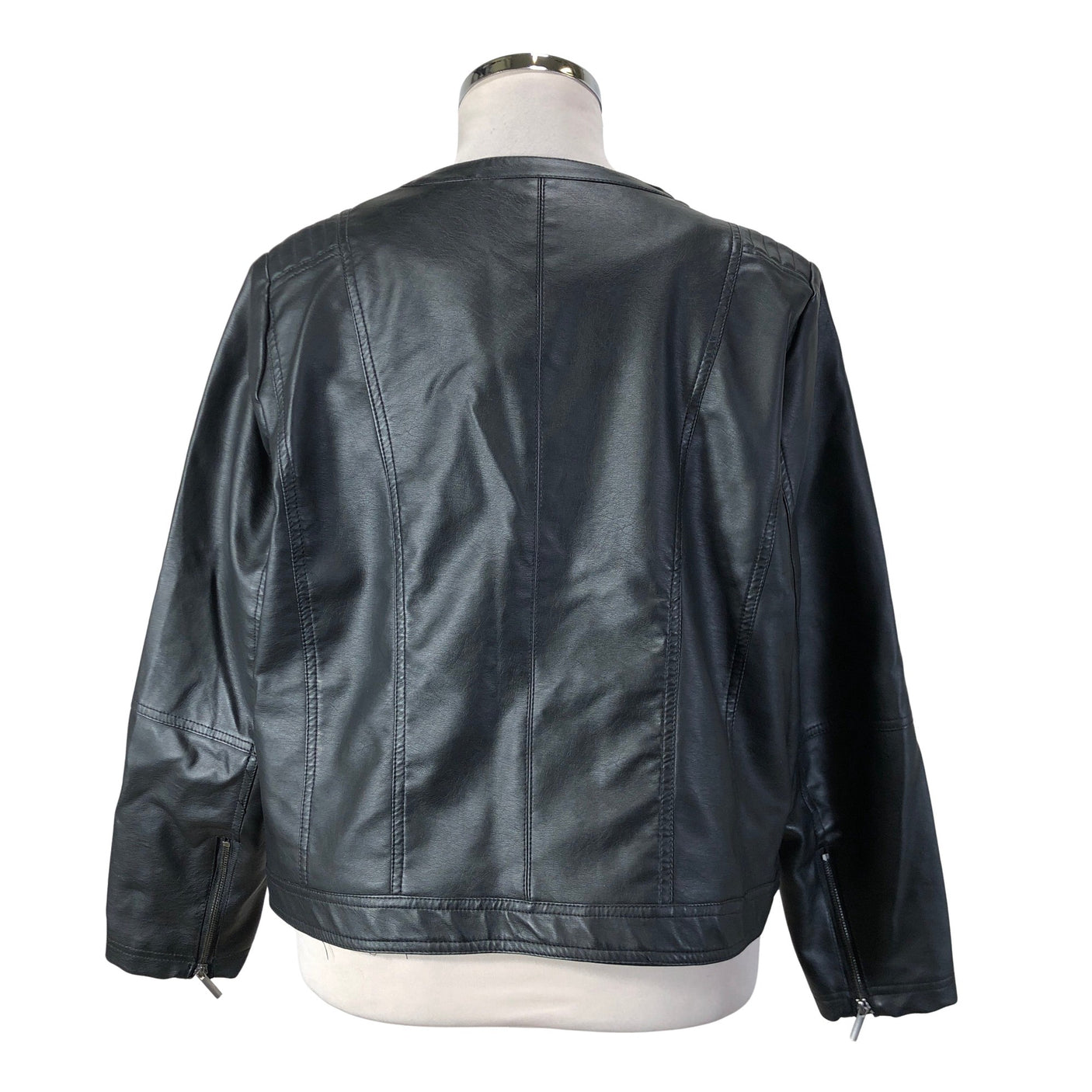Unisex Zizzi - Nahkatakki, koko 48 -  (2)