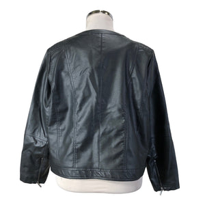 Unisex Zizzi - Nahkatakki, koko 48 -  (2)