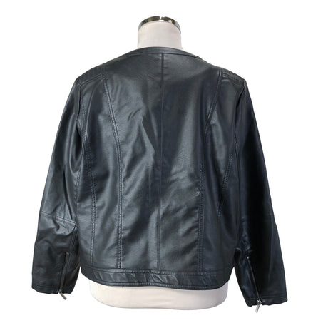 Unisex Zizzi - Nahkatakki, koko 48 -  (2)
