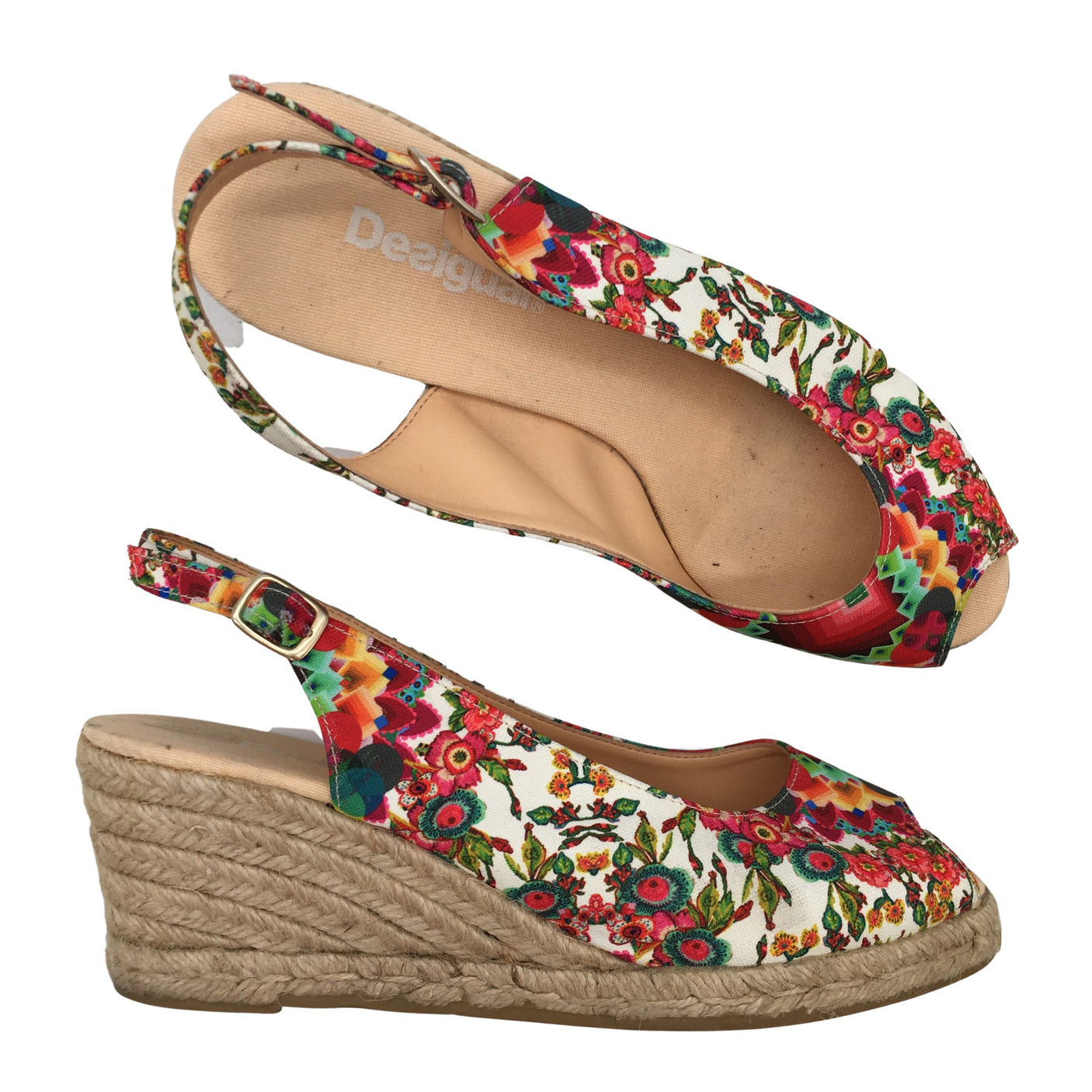 Unisex Desigual - Kiilakorkosandaalit, koko 40 -  (1)