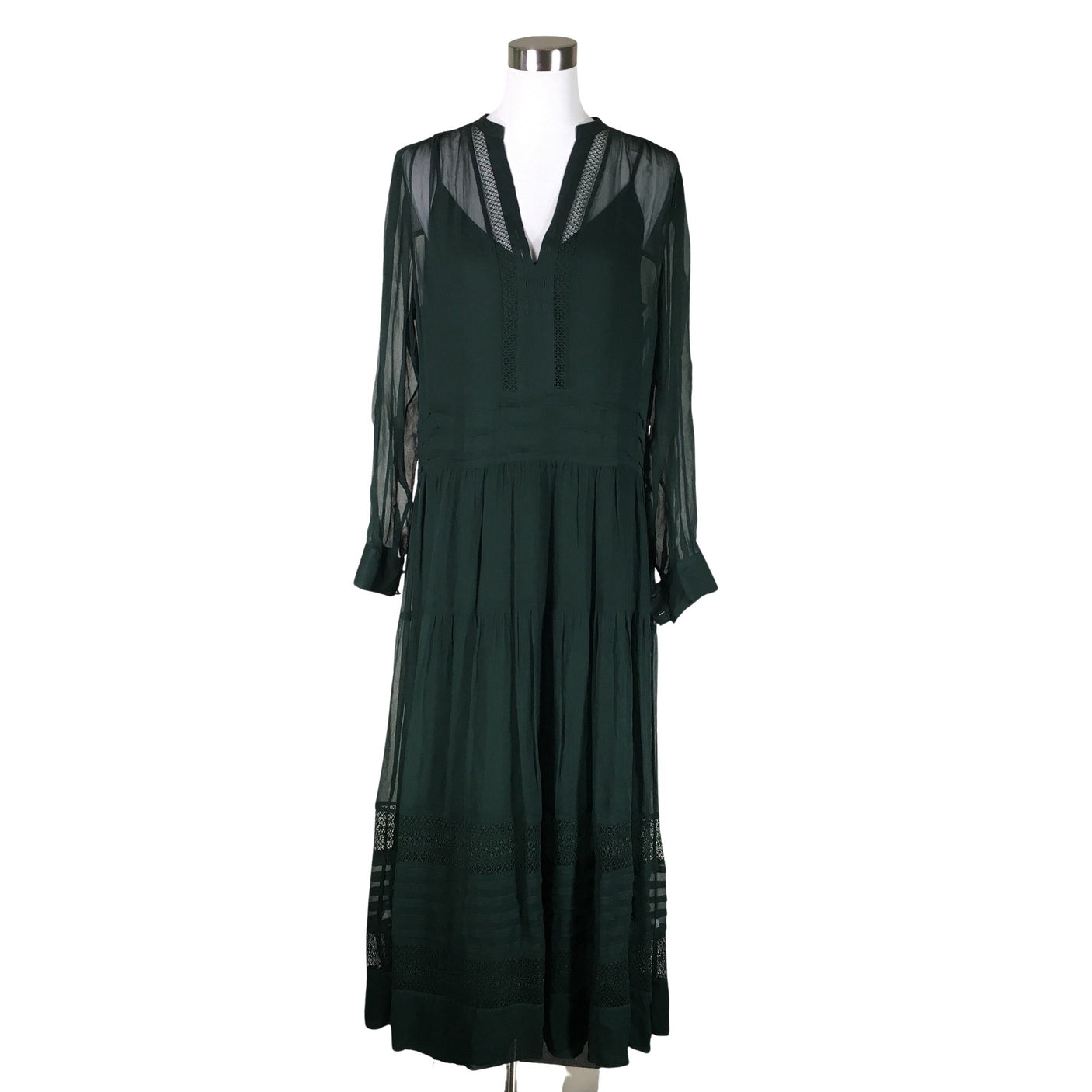 Unisex Massimo Dutti - Sifonkimekko, koko 40 -  (1)