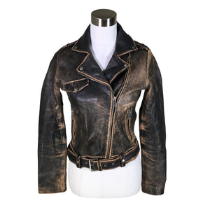 Unisex Zara - Nahkatakki, koko 36 -  (1)