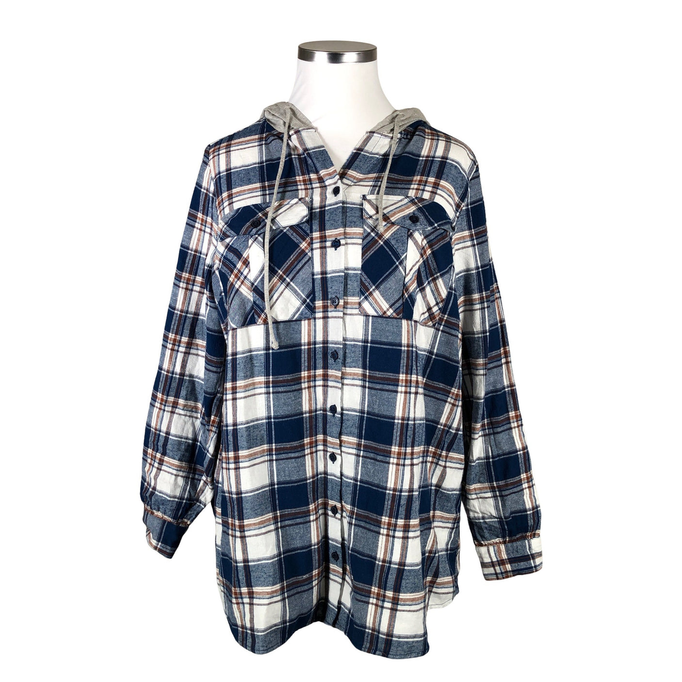 Unisex Zizzi - Flanellipaita, koko 44 -  (1)