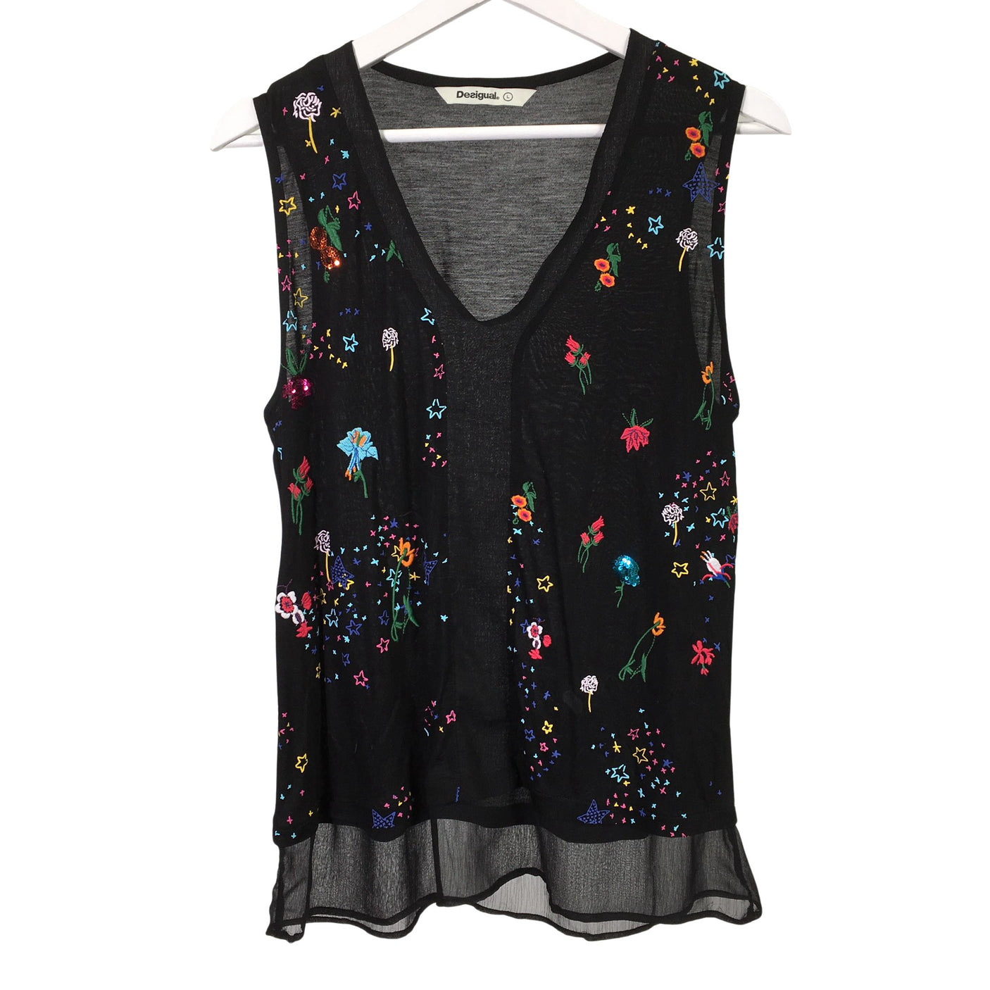 Unisex Desigual - Trikootoppi, koko 40 -  (1)